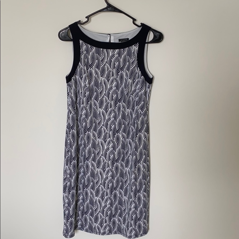 Ann Taylor black and white dress